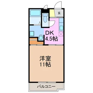 ジョイフルふじつか【2階】の間取り