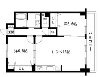 グランクレスト【8階】の間取り