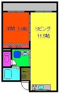 FINE郡元【2階】の間取り