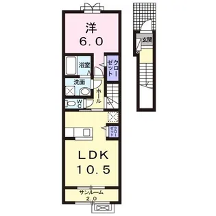 シルナージュ【2階】の間取り