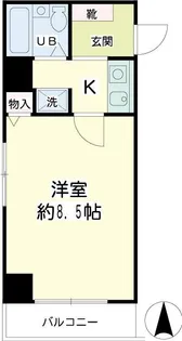 第21新井ビル【7階】の間取り