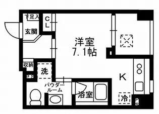 東京都中央区東日本橋1【マンション】の間取り