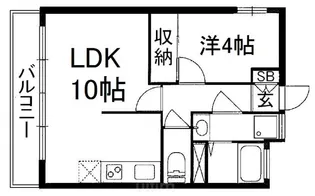 宮田ビル【4階】の間取り
