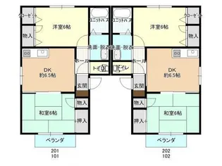 ハイムモルゲンロートA棟【1階】の間取り