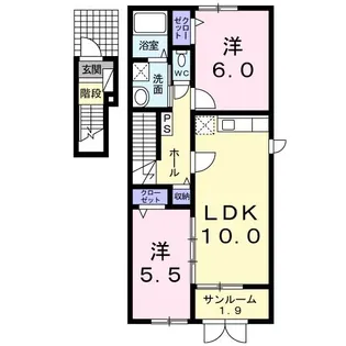 マーヴェラスKIIY【2階】の間取り