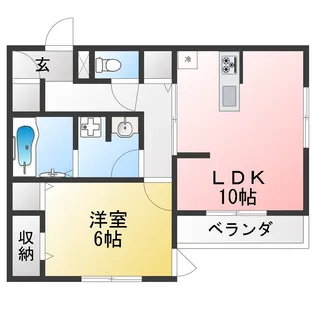 グラシューズ【3階】の間取り