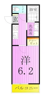 ピークヴィレ青井【2階】の間取り