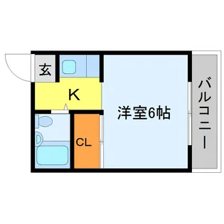コーポトクトミ【3階】の間取り