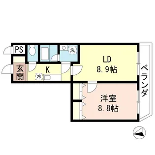 メゾンドシャルマン【2階】の間取り