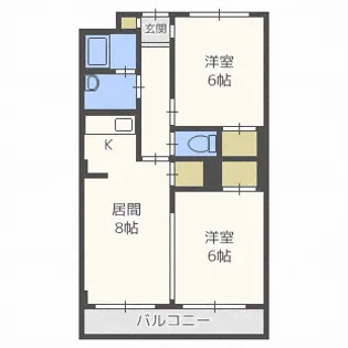 ケントハウス【4階】の間取り