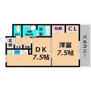 アージュ・ヴェール【1階】の間取り