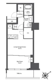 東京ポートシティ竹芝 レジデンスタワー【10階】の間取り