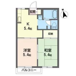 グランパティオ北上 C【2階】の間取り