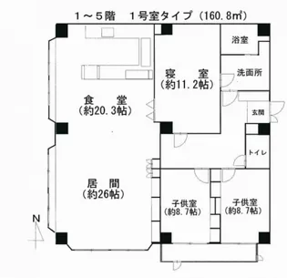 グランド・ビュー・ヒロシマ【2階】の間取り