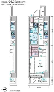 セジョリ池袋本町【3階】の間取り