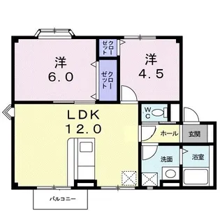 プラドール川口A【2階】の間取り