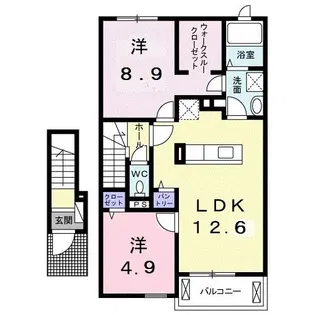 グリーンヒルズT・M【2階】の間取り