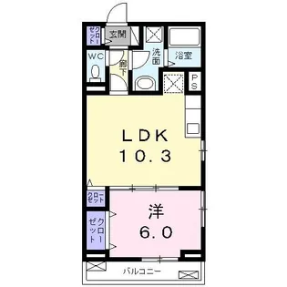 Hills MKE【1階】の間取り