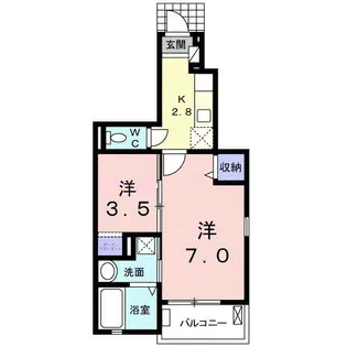 セリシールI【1階】の間取り