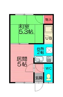 レジデンス花園【2階】の間取り