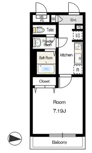 ラ・ベル西横浜【4階】の間取り