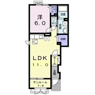 セブンヒル III【1階】の間取り