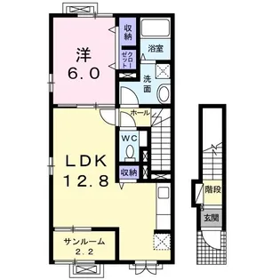 The Kent HouseIII【2階】の間取り