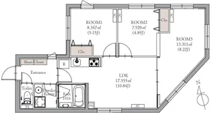BLANCCOURT中野新橋【2階】の間取り