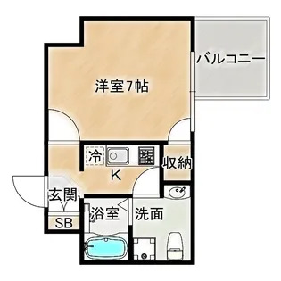 Gravis城東中央【8階】の間取り