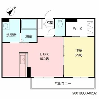 アミコート【2階】の間取り