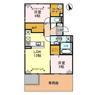 Continuer S(コンティニュエ エス)【1階】の間取り