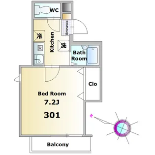 メゾン・ド・ヴェルニ【3階】の間取り