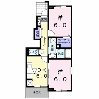 ポート・レーゼ 幸野【1階】の間取り