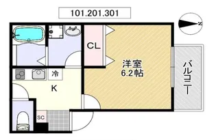 MID WEST【1階】の間取り