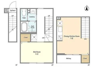 ミハス上高井戸【2階】の間取り