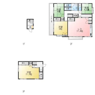 大橋アパート【2階】の間取り