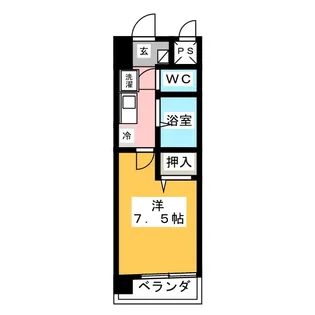 マ・メゾン白金【7階】の間取り