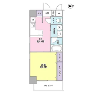 コモドール雷門【2階】の間取り