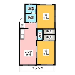 宝が丘センターハウス【3階】の間取り