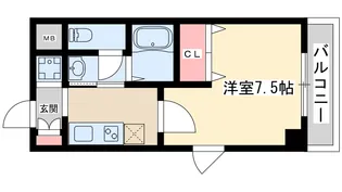 ルミエール新大阪【10階】の間取り