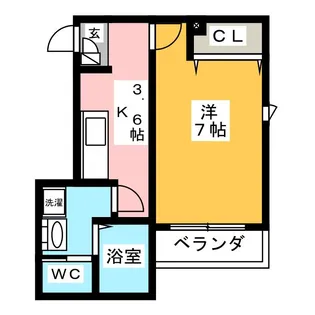 モアナ元住吉【2階】の間取り