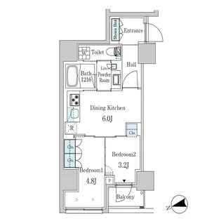 ザ・ライオンズフォーシア外神田【9階】の間取り