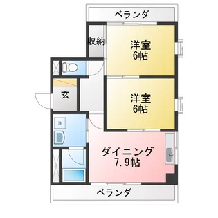 ホシヤマビル【3階】の間取り