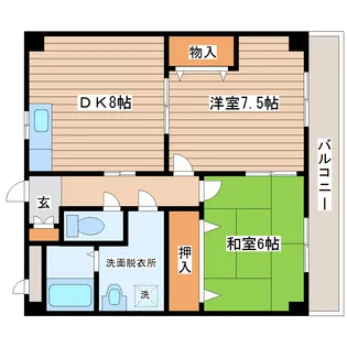 コンフォールSAKAE【2階】の間取り