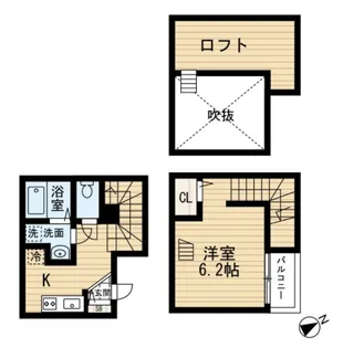 サンフローラ野多目【1階】の間取り