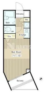 ハイツ中目黒【1階】の間取り