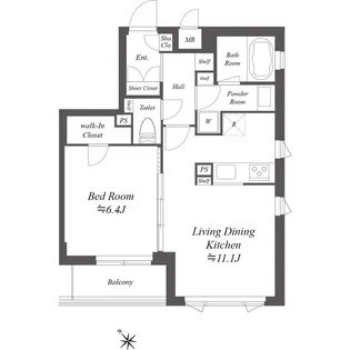 グランデュオ若林VI【2階】の間取り