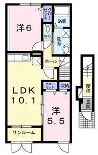 セレノコルソ【2階】の間取り