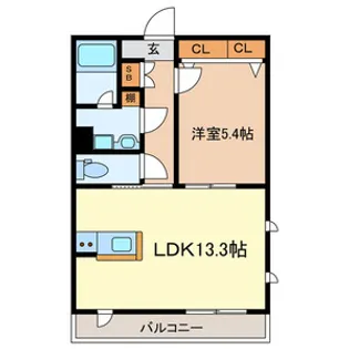 パルコンマックス【3階】の間取り