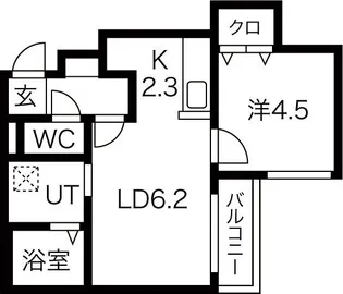 フォートレス澄川【3階】の間取り
